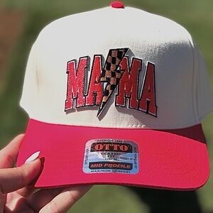 OTTO Red and White Mama Cap